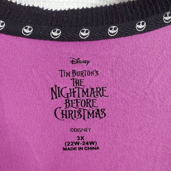 Disney Size 3X Top Nightmare Before Christmas Scream Queen Sally Sleep Shirt - Picture 4 of 11